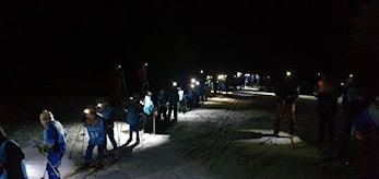 Eventyrstemning med hele 58 startende med hodelykt på klubbrenn